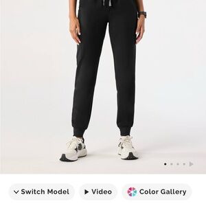 Figs Black Jogger Pants and top set